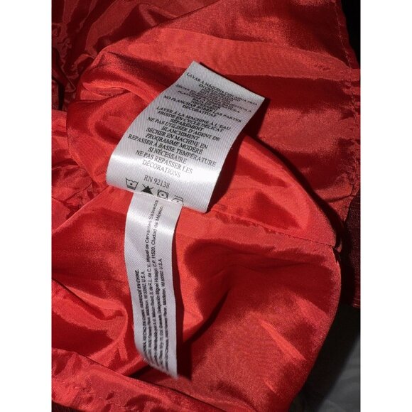 American Girl Red Plaid Metallic Black Velvet Belt Size 6 Girls Holiday Dress - Picture 11 of 14